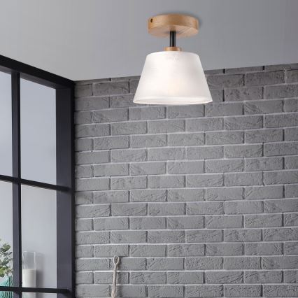 Brilagi - LED  Πλαφονιέρα οροφής ANTHONY 1xE14/60W/230V δρυς/λευκό