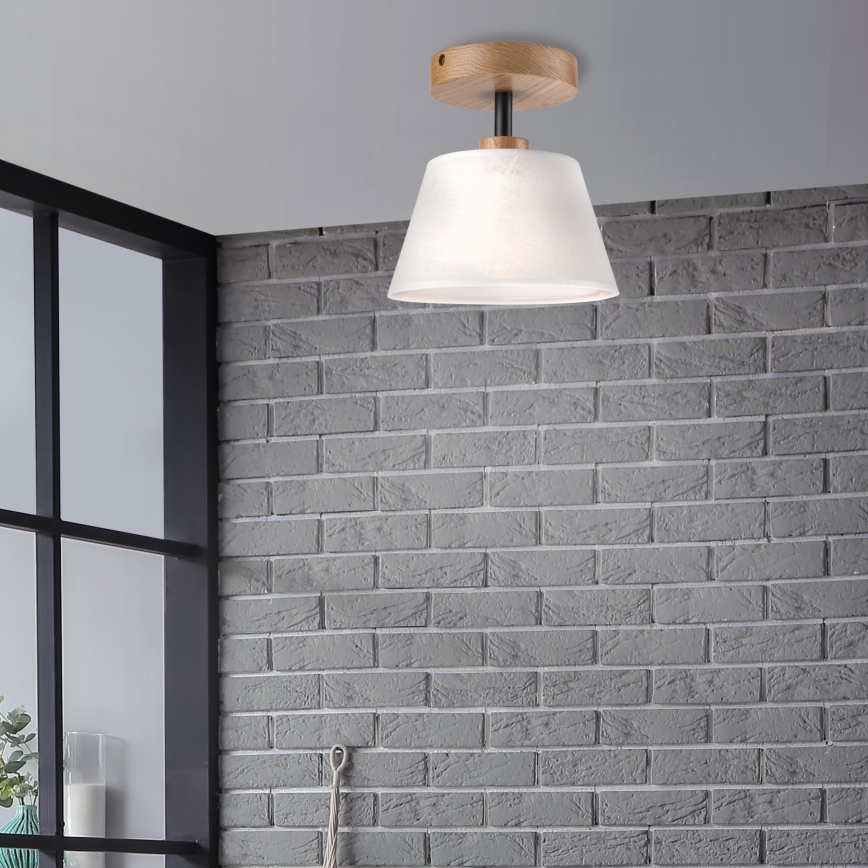 Brilagi - LED  Πλαφονιέρα οροφής ANTHONY 1xE14/60W/230V δρυς/λευκό