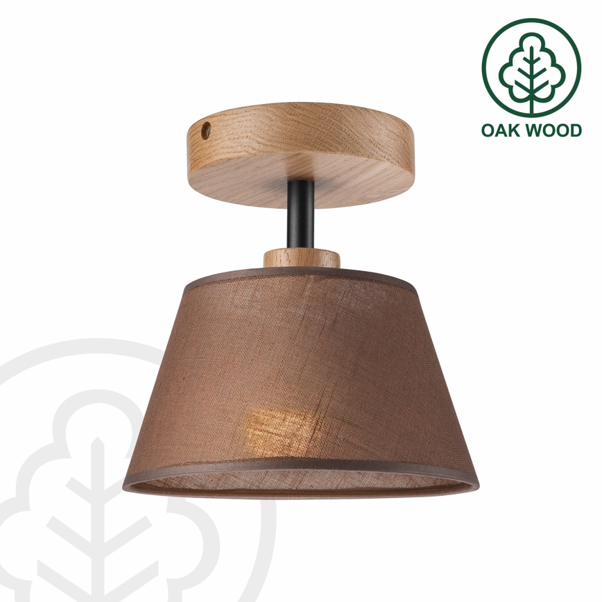 Brilagi - LED  Πλαφονιέρα οροφής ANTHONY 1xE14/60W/230V δρυς/καφέ