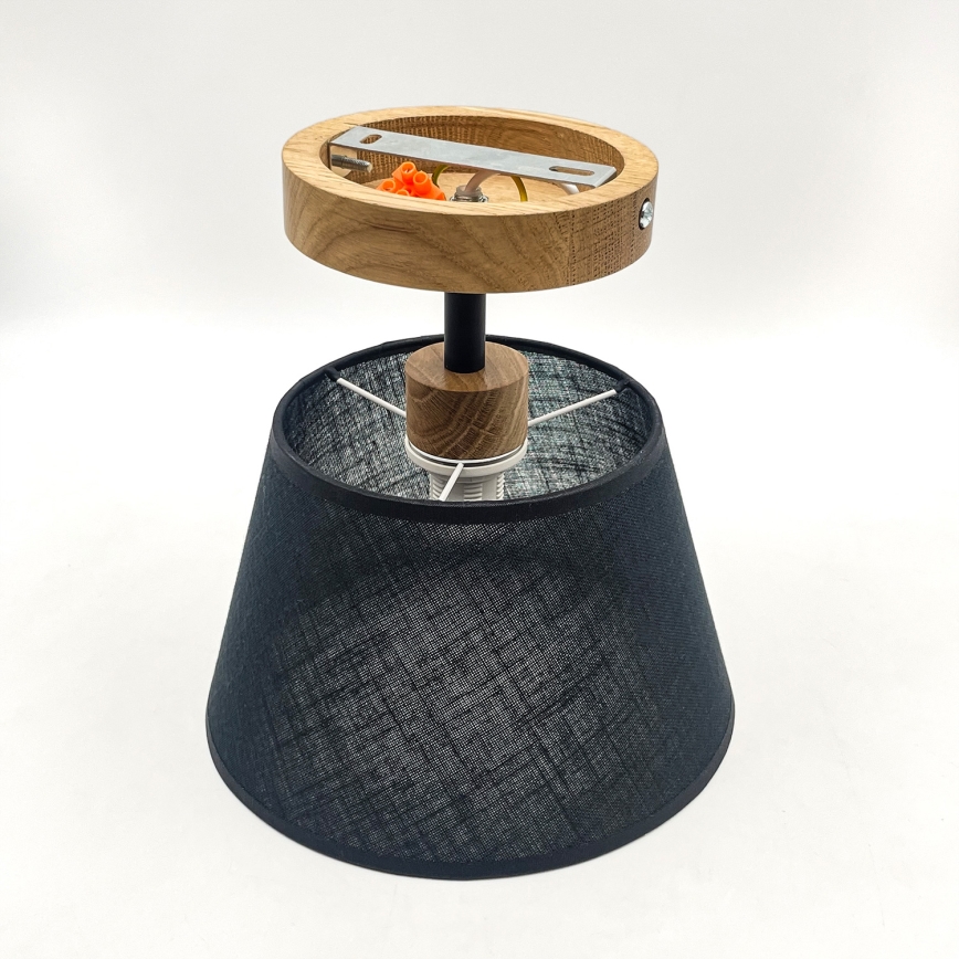 Brilagi - LED  Πλαφονιέρα οροφής ANTHONY 1xE14/60W/230V δρυς/μαύρο