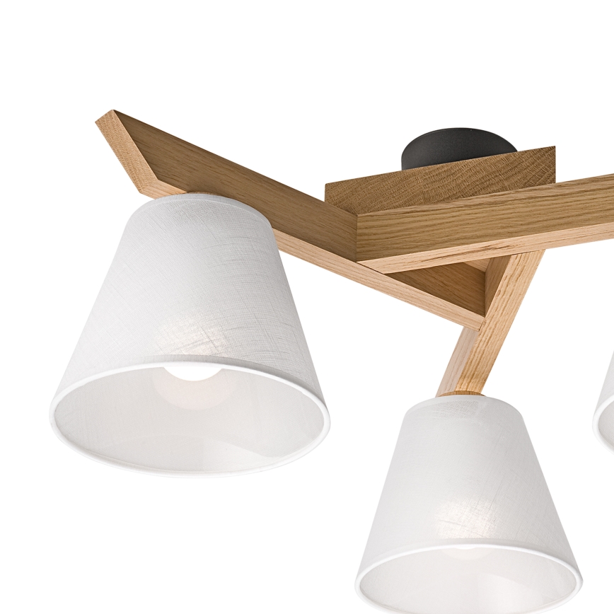 Brilagi - LED  Πλαφονιέρα οροφής ANTHONY 3xE14/40W/230V δρυς/λευκό