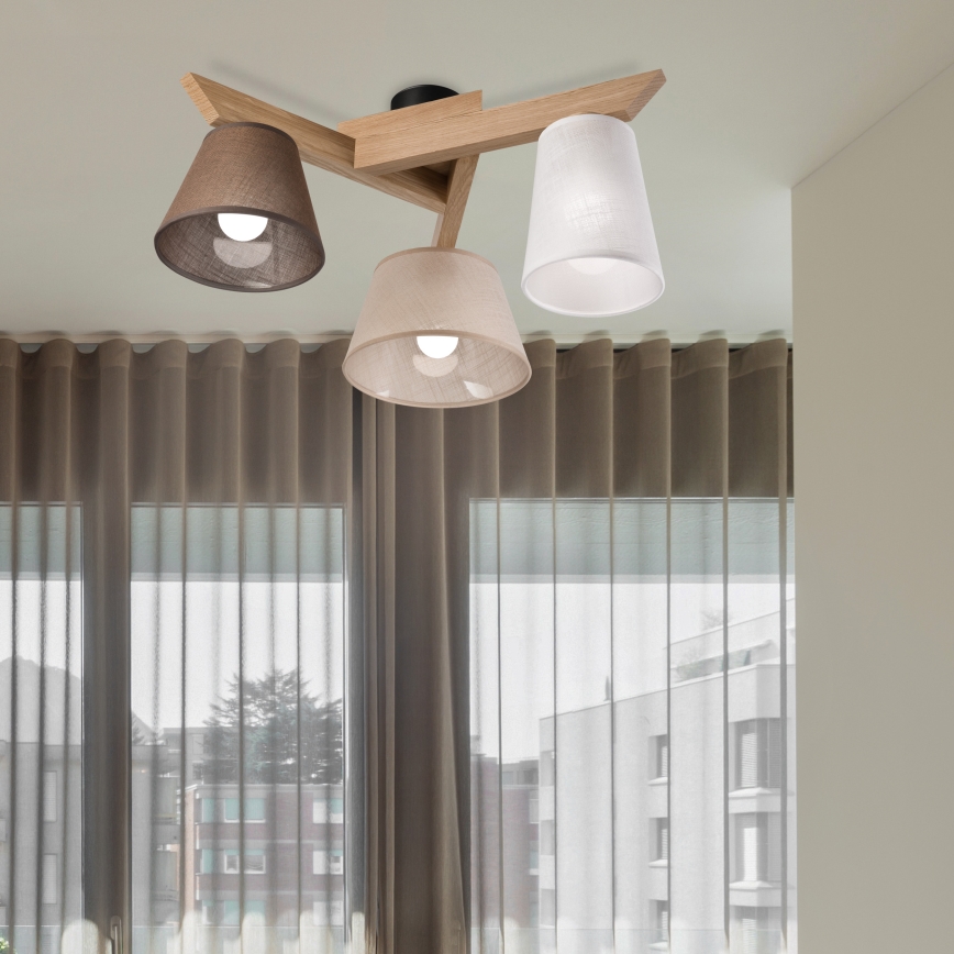 Brilagi - LED  Πλαφονιέρα οροφής ANTHONY 3xE14/40W/230V δρυς