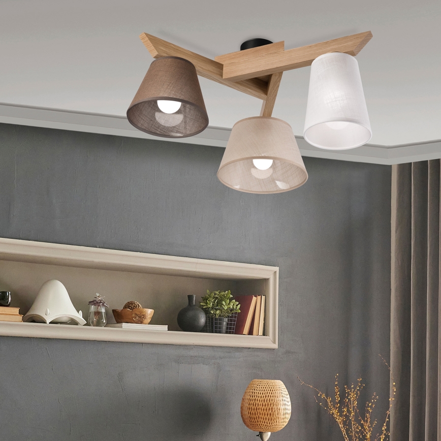 Brilagi - LED  Πλαφονιέρα οροφής ANTHONY 3xE14/40W/230V δρυς