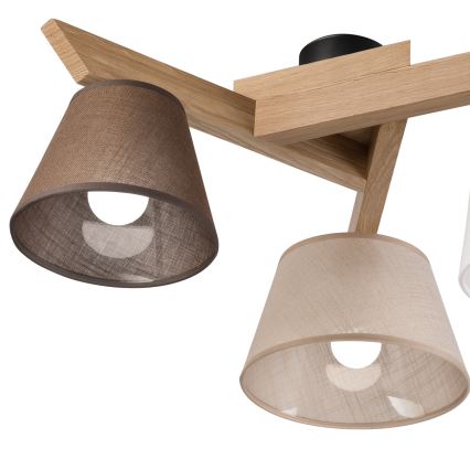 Brilagi - LED  Πλαφονιέρα οροφής ANTHONY 3xE14/40W/230V δρυς