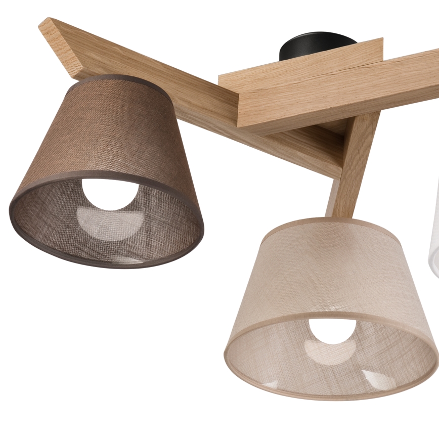 Brilagi - LED  Πλαφονιέρα οροφής ANTHONY 3xE14/40W/230V δρυς