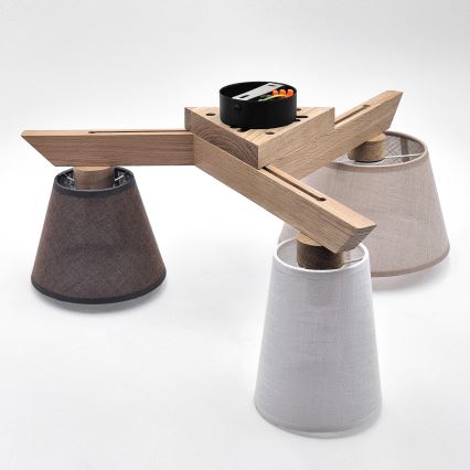 Brilagi - LED  Πλαφονιέρα οροφής ANTHONY 3xE14/40W/230V δρυς