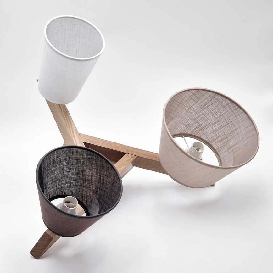 Brilagi - LED  Πλαφονιέρα οροφής ANTHONY 3xE14/40W/230V δρυς