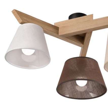 Brilagi - LED  Πλαφονιέρα οροφής ANTHONY 3xE14/40W/230V δρυς