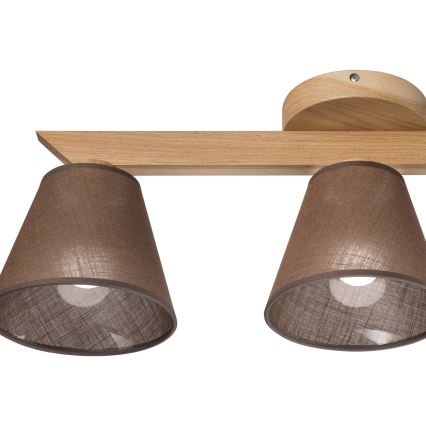 Brilagi - LED  Πλαφονιέρα οροφής ANTHONY 3xE14/40W/230V δρυς/καφέ