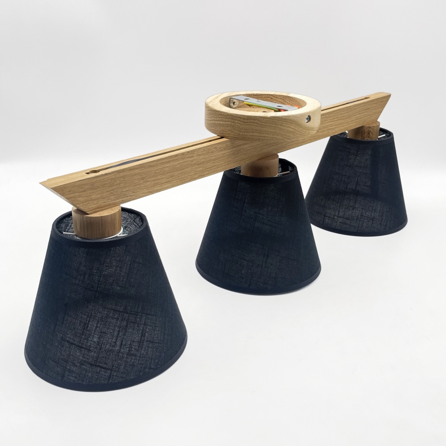 Brilagi - LED  Πλαφονιέρα οροφής ANTHONY 3xE14/40W/230V δρυς/μαύρο