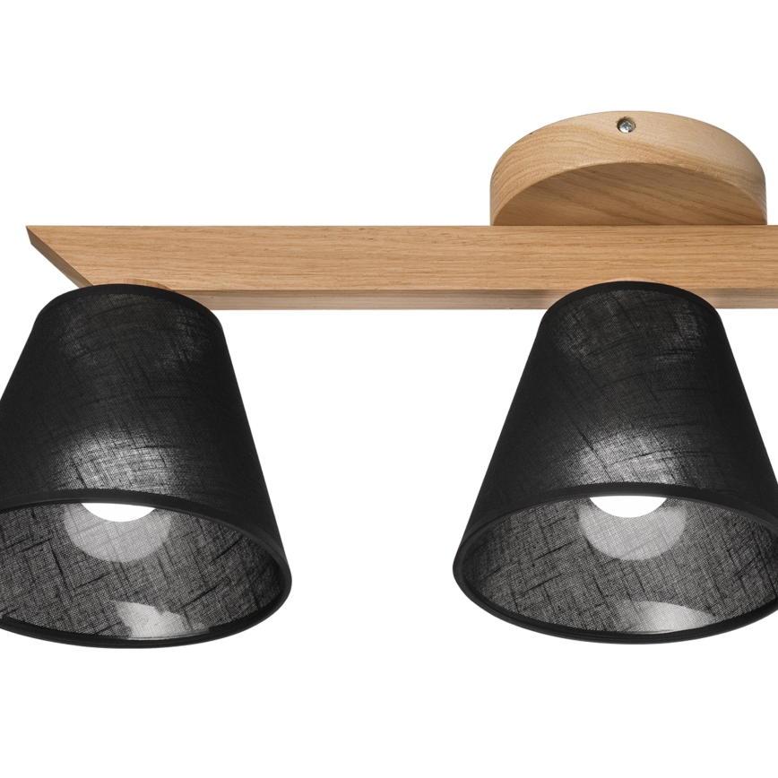 Brilagi - LED  Πλαφονιέρα οροφής ANTHONY 3xE14/40W/230V δρυς/μαύρο