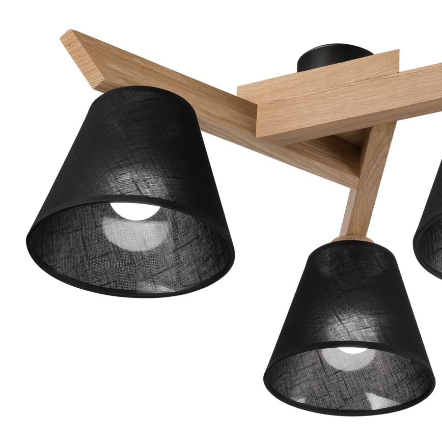 Brilagi - LED  Πλαφονιέρα οροφής ANTHONY 3xE14/40W/230V δρυς/μαύρο