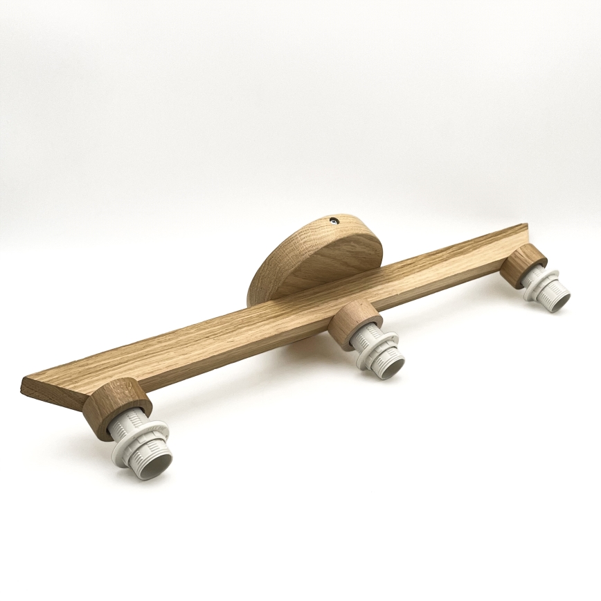 Brilagi - LED  Πλαφονιέρα οροφής ANTHONY 3xE14/40W/230V δρυς/μπεζ