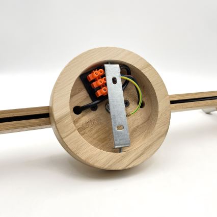 Brilagi - LED  Πλαφονιέρα οροφής ANTHONY 3xE14/40W/230V δρυς/μπεζ