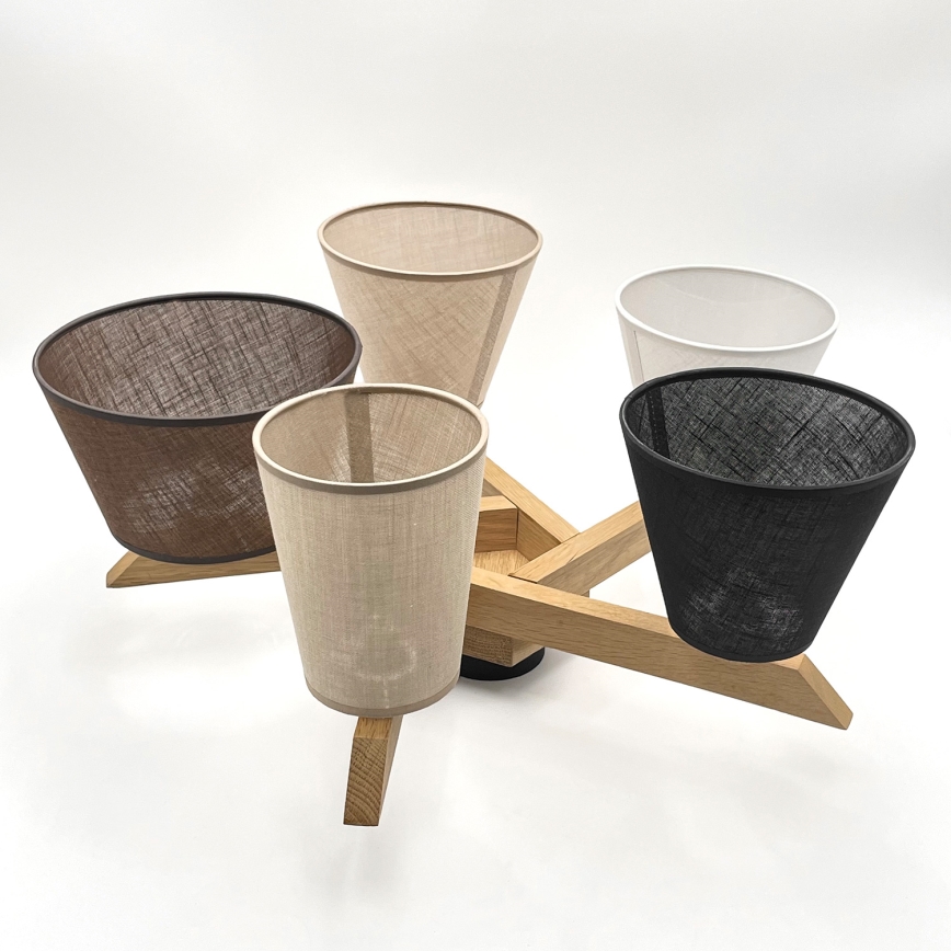 Brilagi - LED  Πλαφονιέρα οροφής ANTHONY 5xE14/40W/230V δρυς