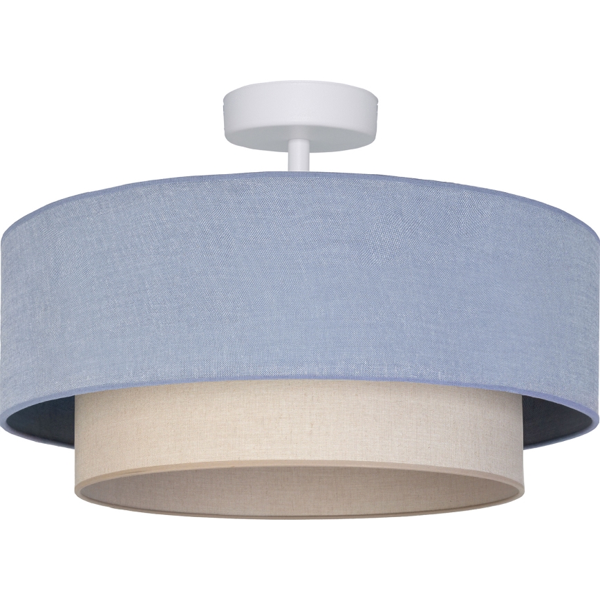 Brilagi - LED πλαφονιέρα οροφής BOHO ECO 1xE27/10W/230V διάμ. 40 εκ. μπλε/κρεμ
