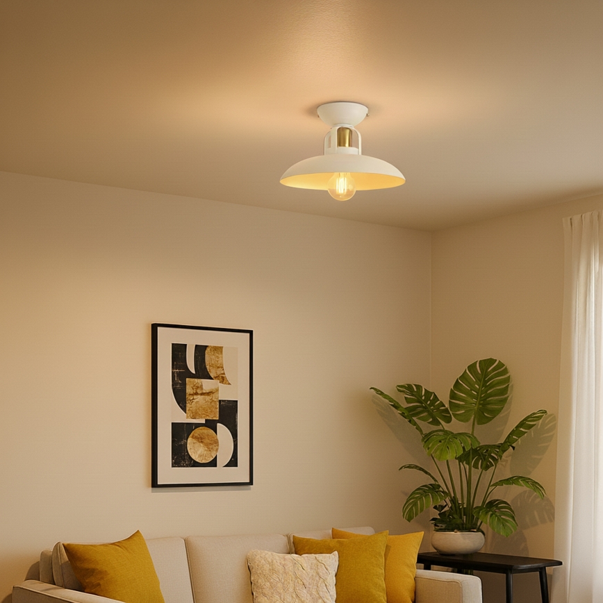 Brilagi - LED Πλαφονιέρα οροφής FLAMENGO 1xE27/60W/230V λευκό