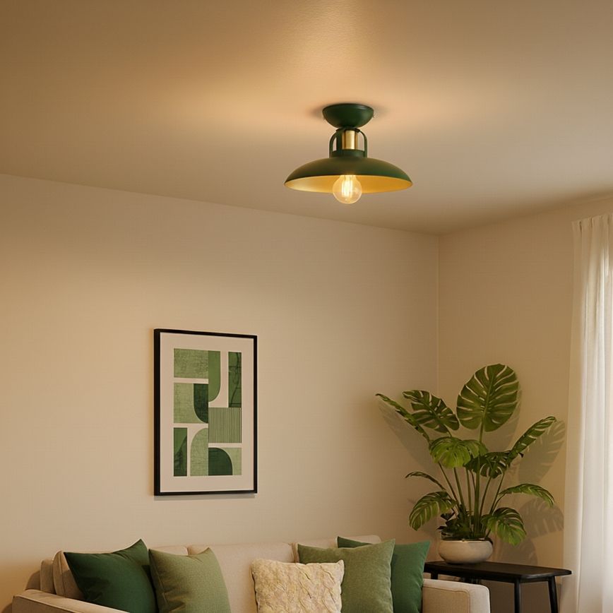 Brilagi - LED Πλαφονιέρα οροφής FLAMENGO 1xE27/60W/230V πράσινο