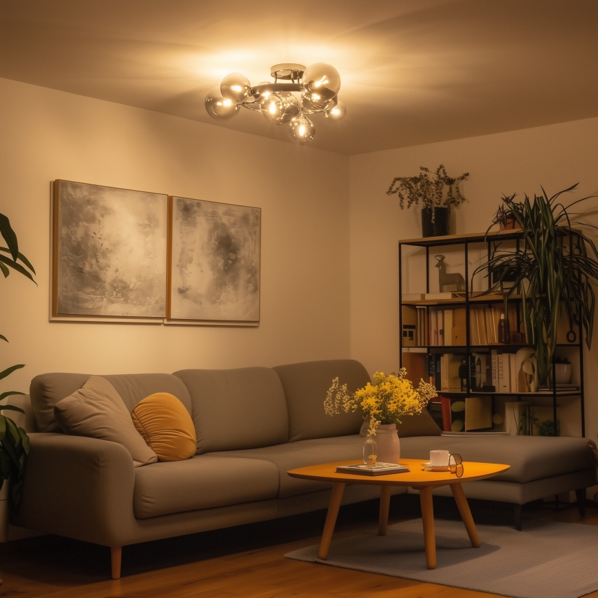 Brilagi - LED Πλαφονιέρα οροφής MILLA 10xG9/3W/230V γυαλιστερό χρώμιο/φιμέ