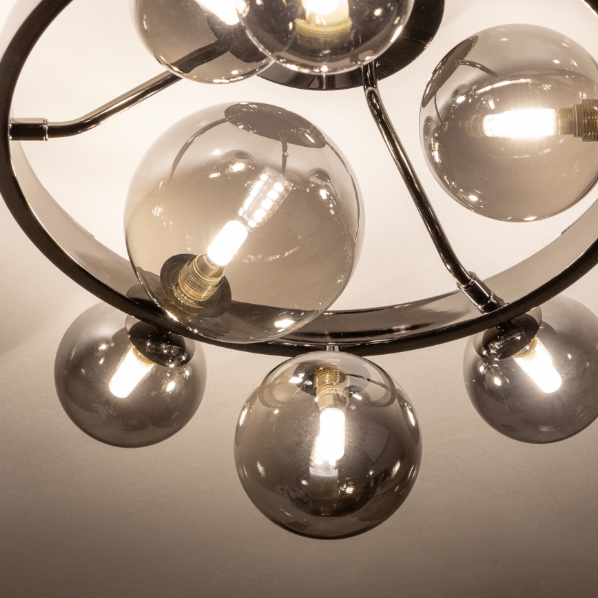 Brilagi - LED Πλαφονιέρα οροφής MILLA 10xG9/3W/230V γυαλιστερό χρώμιο/φιμέ