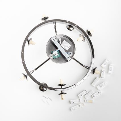 Brilagi - LED Πλαφονιέρα οροφής MILLA 10xG9/3W/230V γυαλιστερό χρώμιο/φιμέ