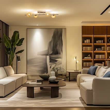 Brilagi - LED Πλαφονιέρα οροφής MILLA 4xG9/3W/230V γυαλιστερό χρώμιο/χρυσό