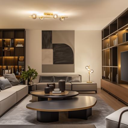 Brilagi - LED Πλαφονιέρα οροφής MILLA 4xG9/3W/230V χρυσό/φιμέ