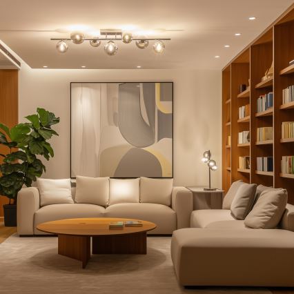 Brilagi - LED Πλαφονιέρα οροφής MILLA 7xG9/3W/230V γυαλιστερό χρώμιο/φιμέ