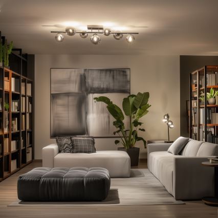 Brilagi - LED Πλαφονιέρα οροφής MILLA 7xG9/3W/230V γυαλιστερό χρώμιο/φιμέ