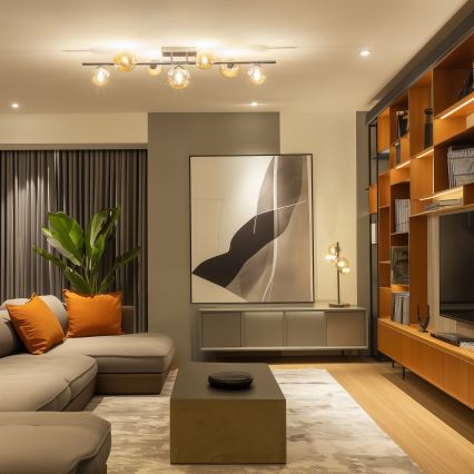 Brilagi - LED Πλαφονιέρα οροφής MILLA 7xG9/3W/230V γυαλιστερό χρώμιο/χρυσό