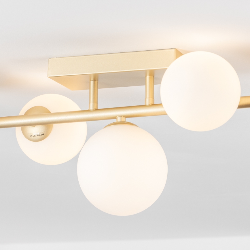 Brilagi - LED Πλαφονιέρα οροφής MILLA 7xG9/3W/230V χρυσό/λευκό