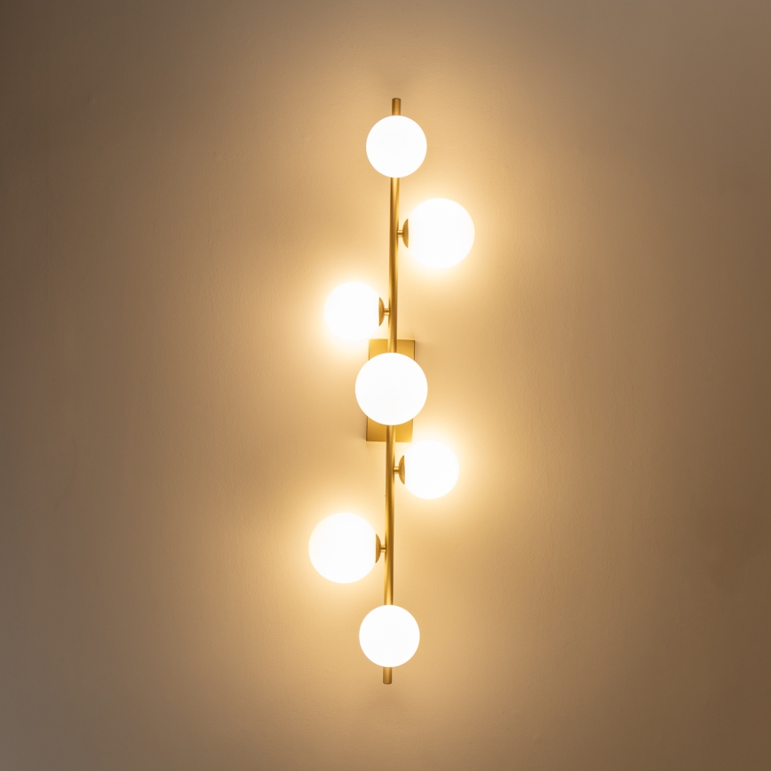 Brilagi - LED Πλαφονιέρα οροφής MILLA 7xG9/3W/230V χρυσό/λευκό