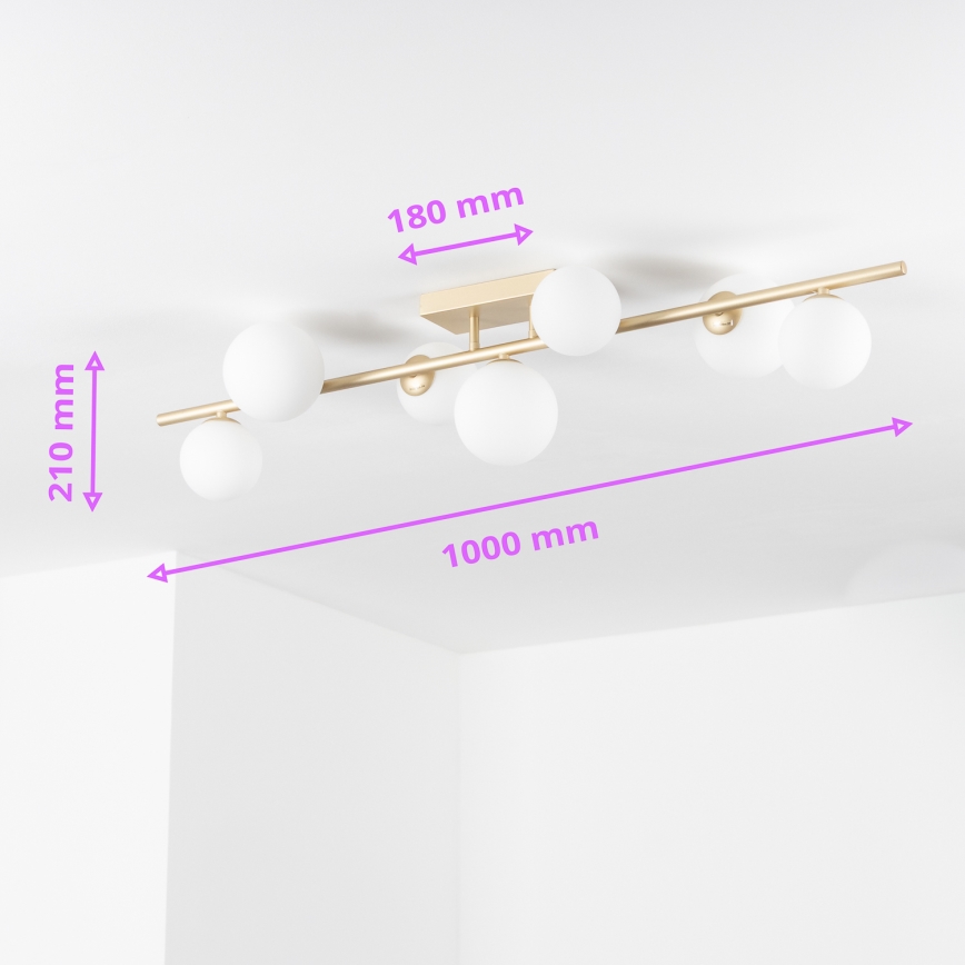 Brilagi - LED Πλαφονιέρα οροφής MILLA 7xG9/3W/230V χρυσό/λευκό