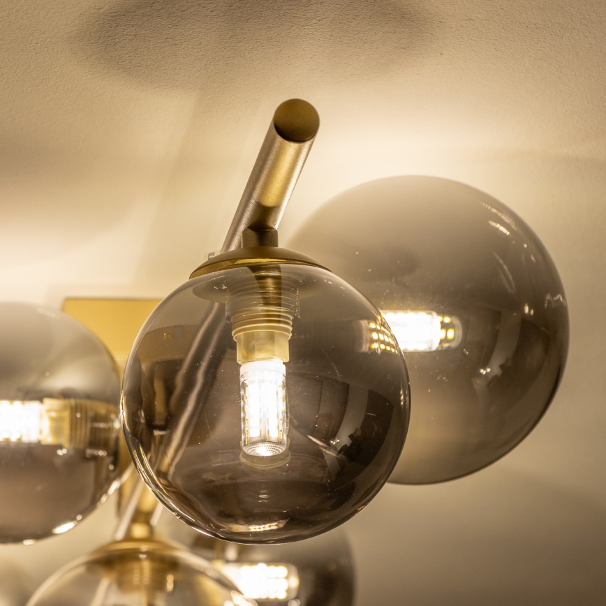 Brilagi - LED Πλαφονιέρα οροφής MILLA 7xG9/3W/230V χρυσό/φιμέ