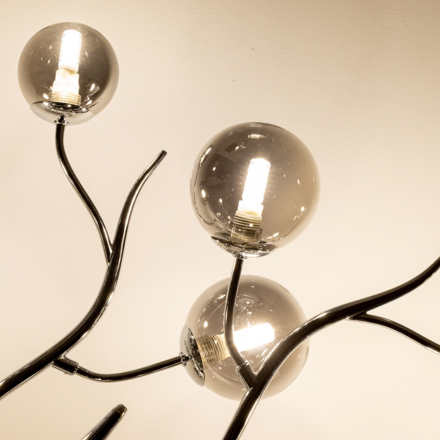 Brilagi - LED Πλαφονιέρα οροφής MISTEL 15xG9/3W/230V γυαλιστερό χρώμιο/φιμέ