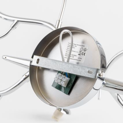 Brilagi - LED Πλαφονιέρα οροφής MISTEL 15xG9/3W/230V γυαλιστερό χρώμιο/φιμέ