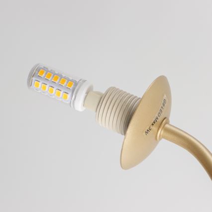 Brilagi - LED Πλαφονιέρα οροφής MISTEL 15xG9/3W/230V χρυσό/λευκό