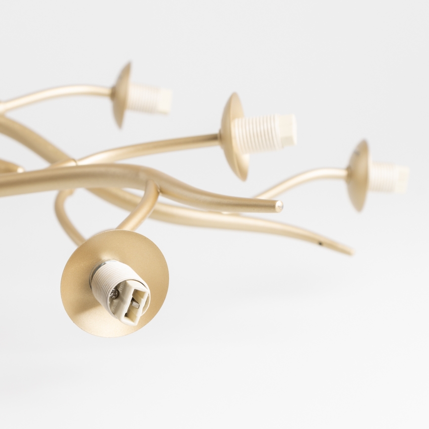 Brilagi - LED Πλαφονιέρα οροφής MISTEL 15xG9/3W/230V χρυσό/λευκό