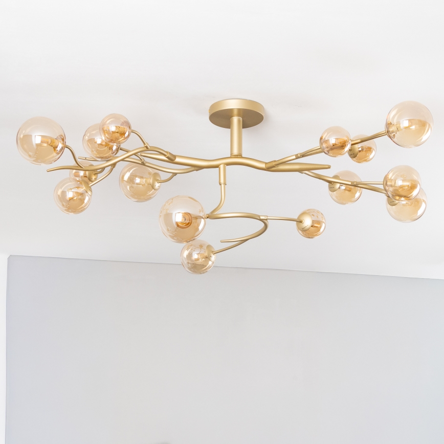 Brilagi - LED Πλαφονιέρα οροφής MISTEL 15xG9/3W/230V χρυσό