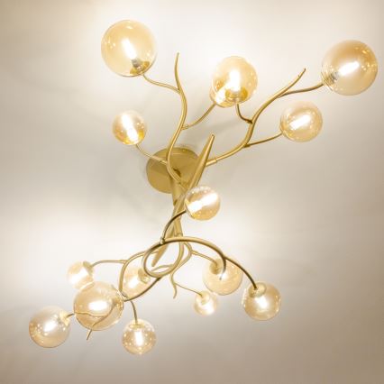 Brilagi - LED Πλαφονιέρα οροφής MISTEL 15xG9/3W/230V χρυσό