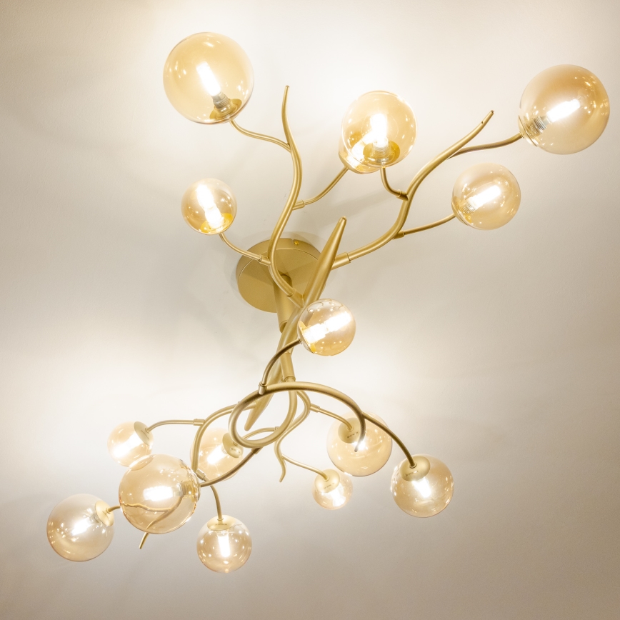 Brilagi - LED Πλαφονιέρα οροφής MISTEL 15xG9/3W/230V χρυσό