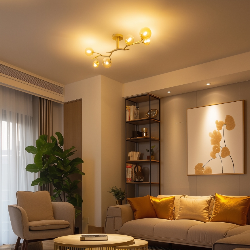 Brilagi - LED Πλαφονιέρα οροφής MISTEL 6xG9/3W/230V χρυσό