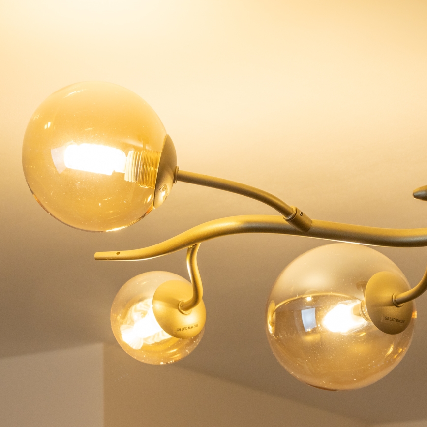 Brilagi - LED Πλαφονιέρα οροφής MISTEL 6xG9/3W/230V χρυσό