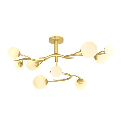 Brilagi - LED Πλαφονιέρα οροφής MISTEL 9xG9/3W/230V χρυσό/λευκό