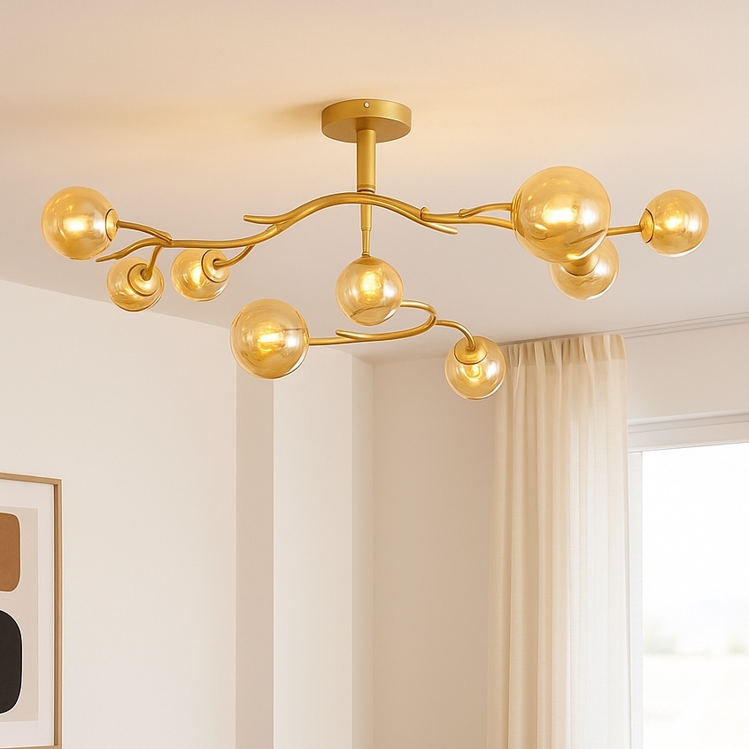 Brilagi - LED Πλαφονιέρα οροφής MISTEL 9xG9/3W/230V χρυσό