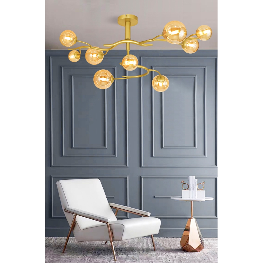 Brilagi - LED Πλαφονιέρα οροφής MISTEL 9xG9/3W/230V χρυσό