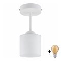 BRILAGI - LED Πλαφονιέρα οροφής RETRO GLASS 1xE27/60W/230V διάμ. 10 cm λευκή