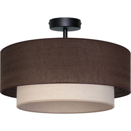 Brilagi - LED προσαρτημένο φωτιστικό οροφής BOHO ECO 1xE27/10W/230V Ø 40 εκ. καφέ/κρεμ