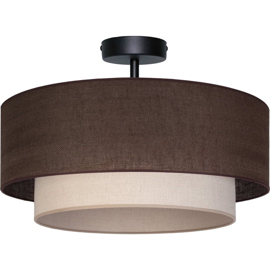 Brilagi - LED προσαρτημένο φωτιστικό οροφής BOHO ECO 1xE27/10W/230V Ø 40 εκ. καφέ/κρεμ