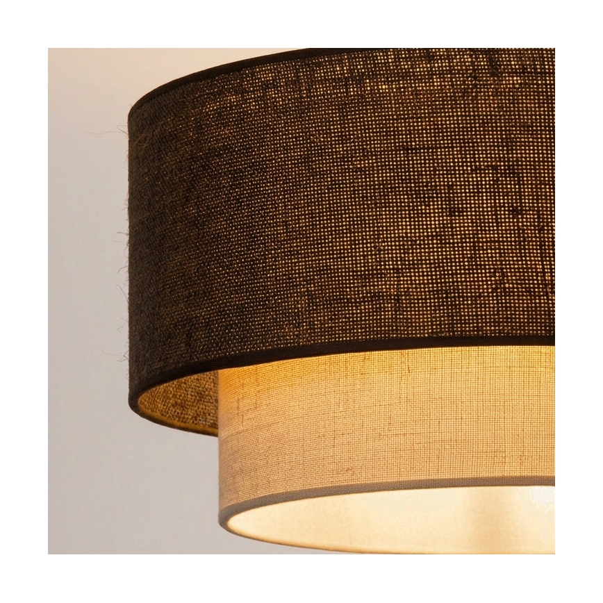 Brilagi - LED προσαρτημένο φωτιστικό οροφής BOHO ECO 1xE27/10W/230V Ø 40 εκ. καφέ/κρεμ